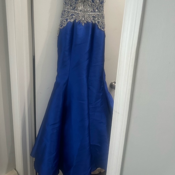 Navy with silver accent dress women’s - Picture 6 of 6